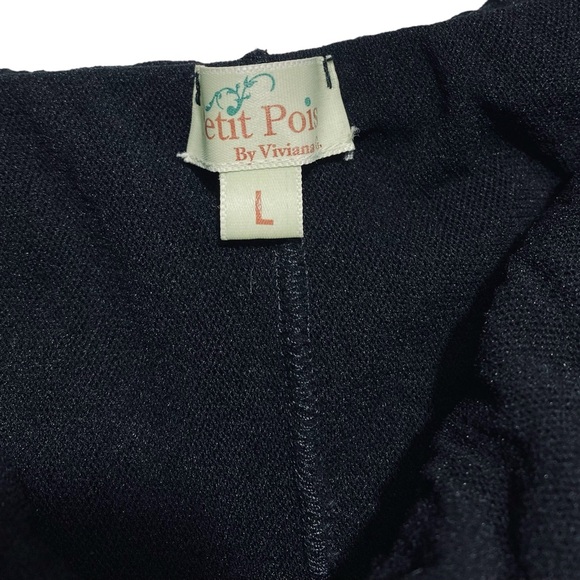 Petit Pois By Viviana G  Double Mesh Off The Shoulder Top - Large - Picture 4 of 12